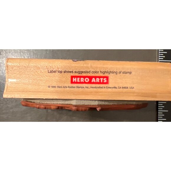 Hero Arts Big Iris Wood Mounted Rubber Stamp F987 Flower Floral - Picture 5 of 5